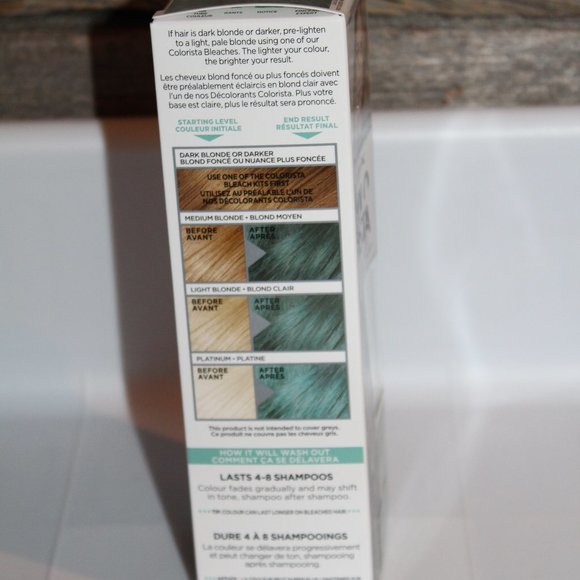 🍁5/$25🎃 L’Oréal Colorista Semi Permanent Hair Colour Aqua - Picture 5 of 5